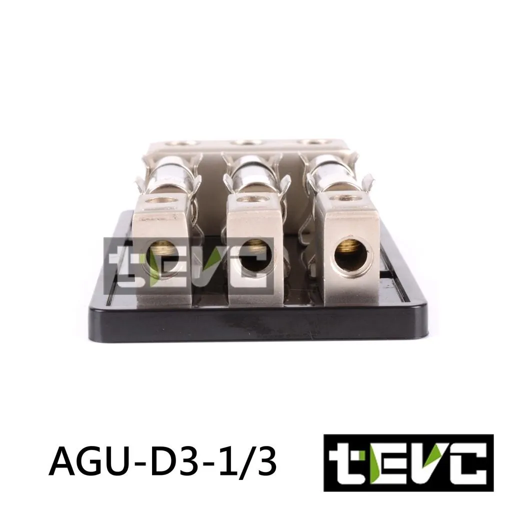 《tevc》60Ax3 AGU  一進三出 熔絲型 保險絲座 D3