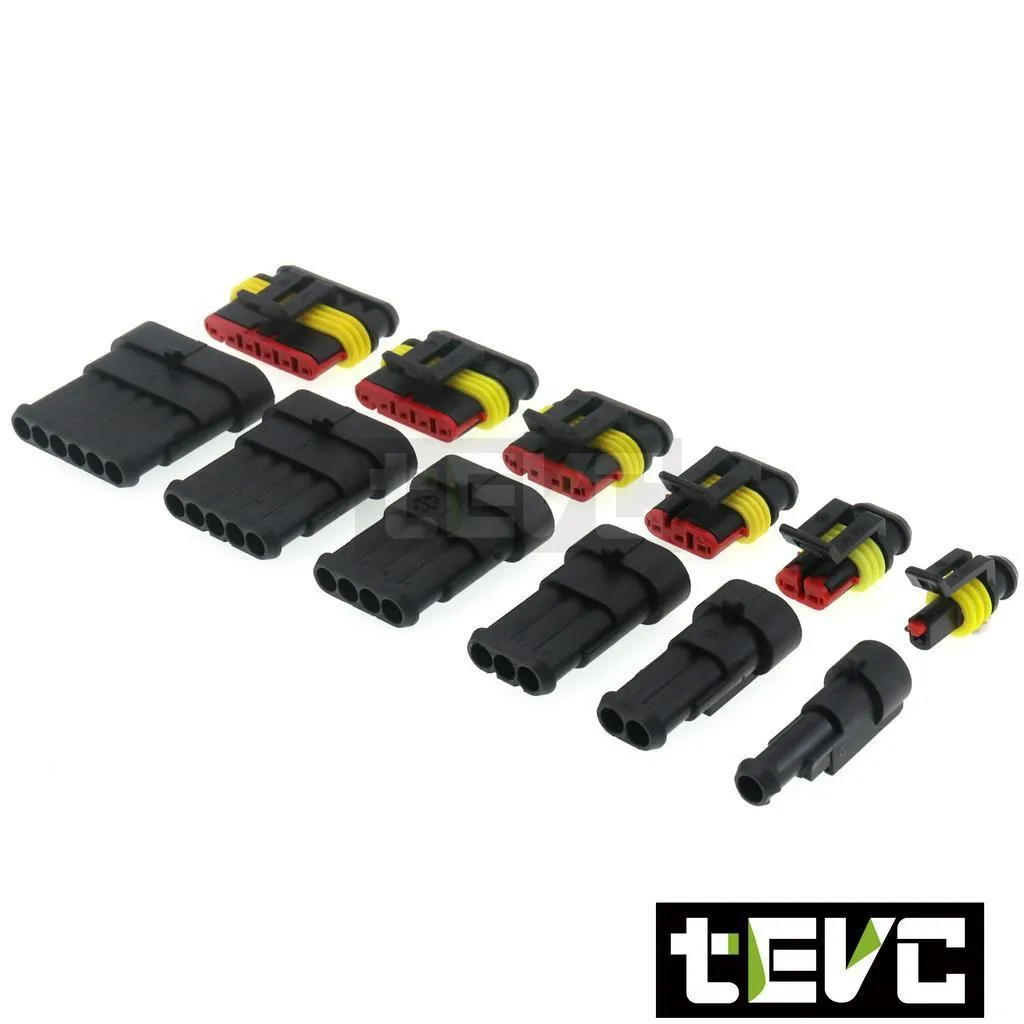 《tevc》1.5-C25-1~6P 防水接頭 AMP型
