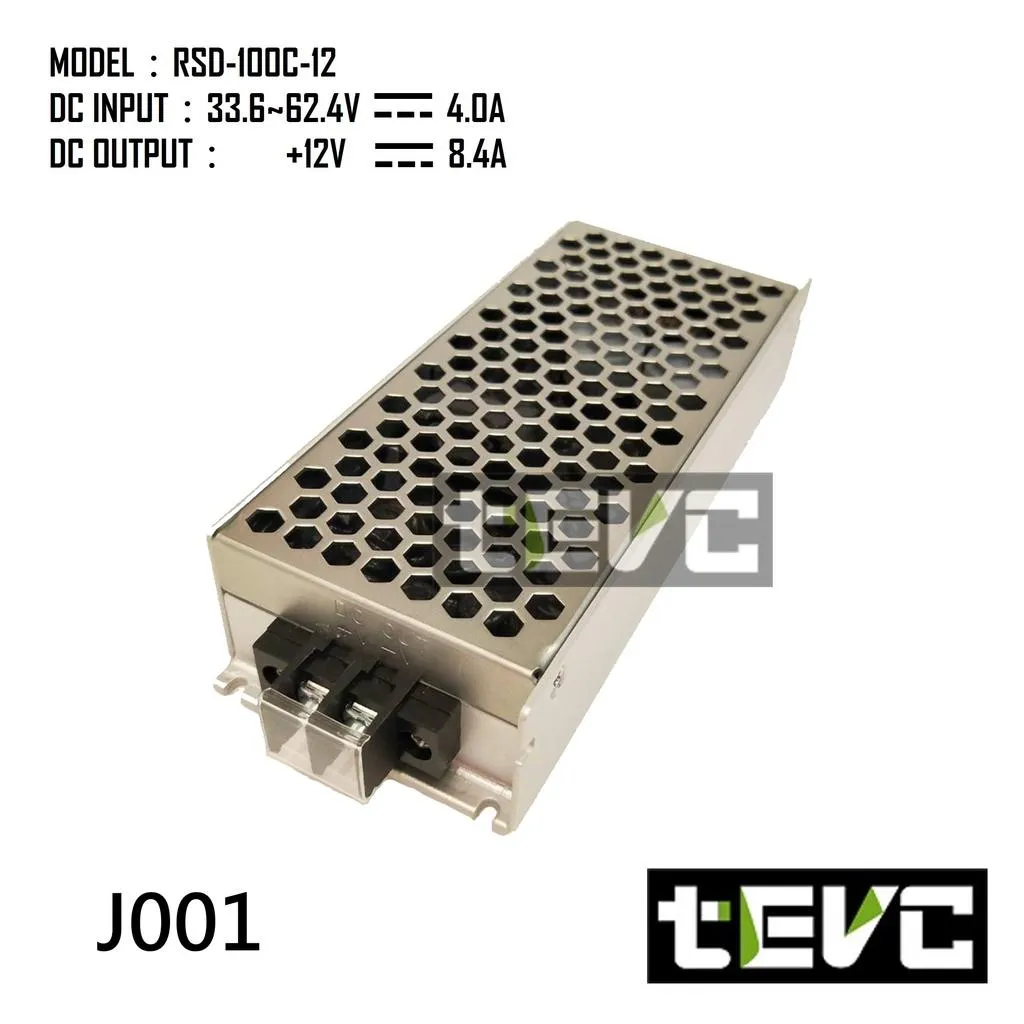 《tevc》明緯 DC-DC 降壓 電源 36V/48V/64V轉12V 8.4A 100W J001