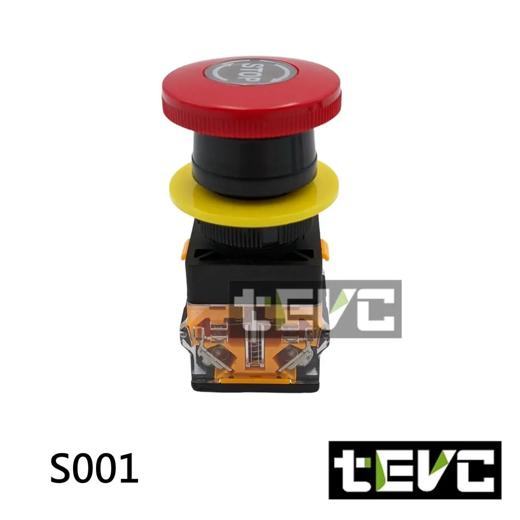 《tevc》22φ 22mm 急停開關 緊急停止開關 一常開/一常閉 二路常閉 S001