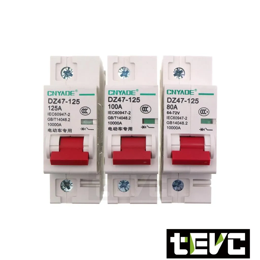 《tevc》80A~125A 直流 1P 空氣開關 F005