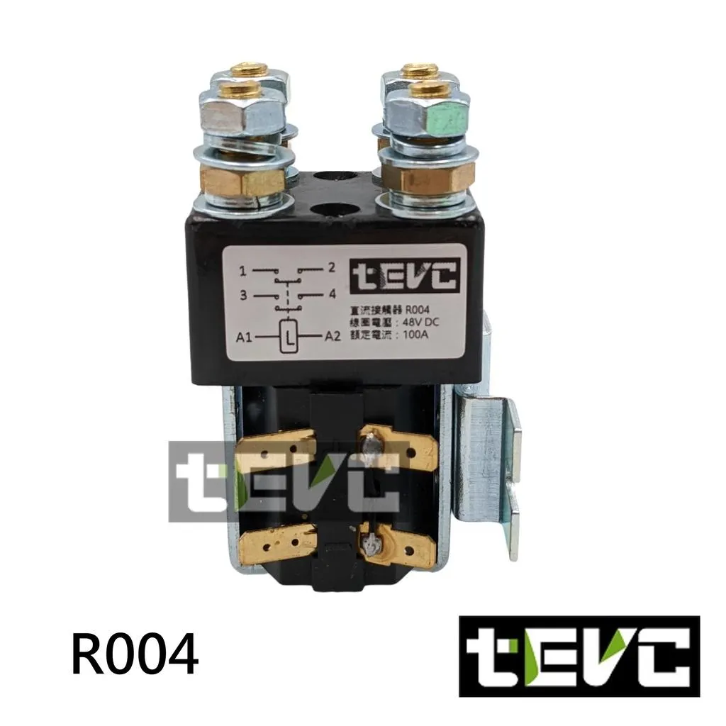 《tevc》12V~48V／ 100A 直流接觸器 繼電器 兩路常開 R004