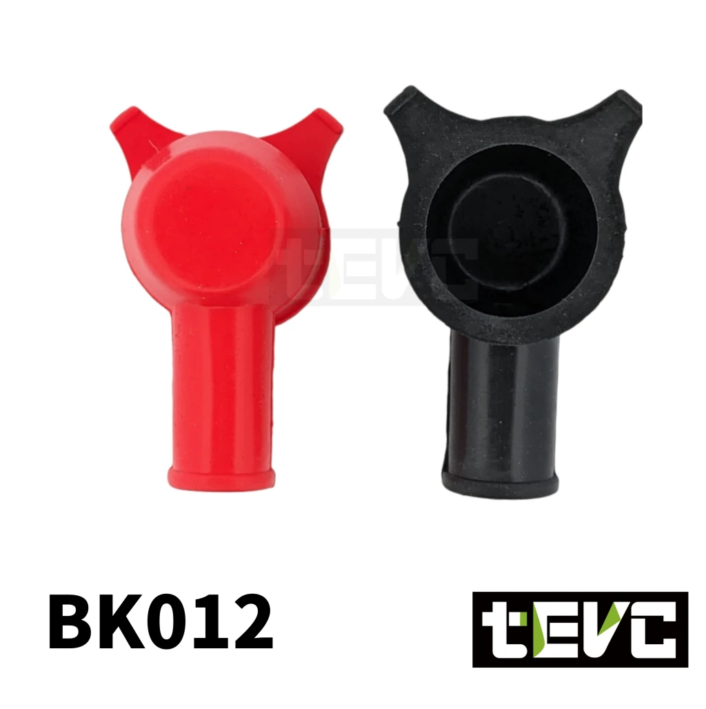 《tevc》BK012電瓶保護蓋 黑/紅 菸斗型 保護套