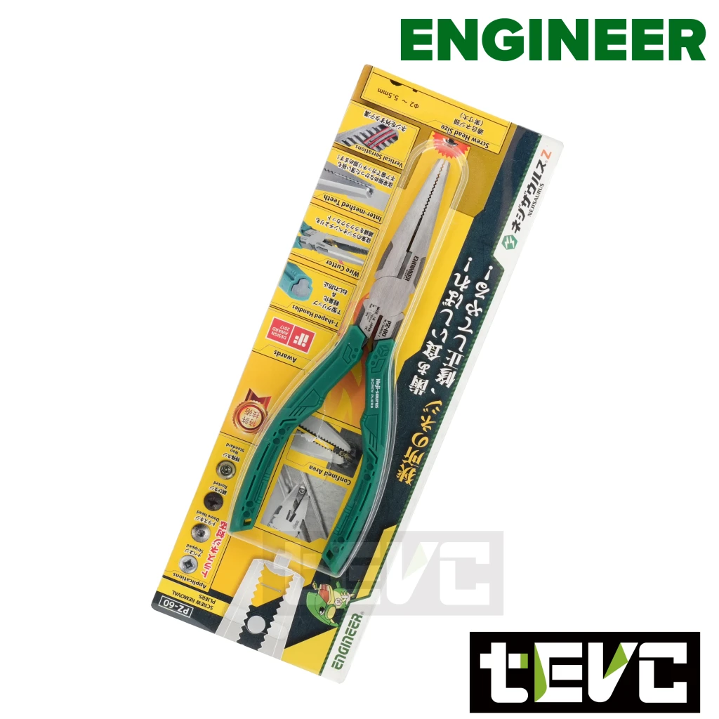 《tevc》ENGINEER 暴龍鉗 尖嘴螺絲鉗 PZ-60
