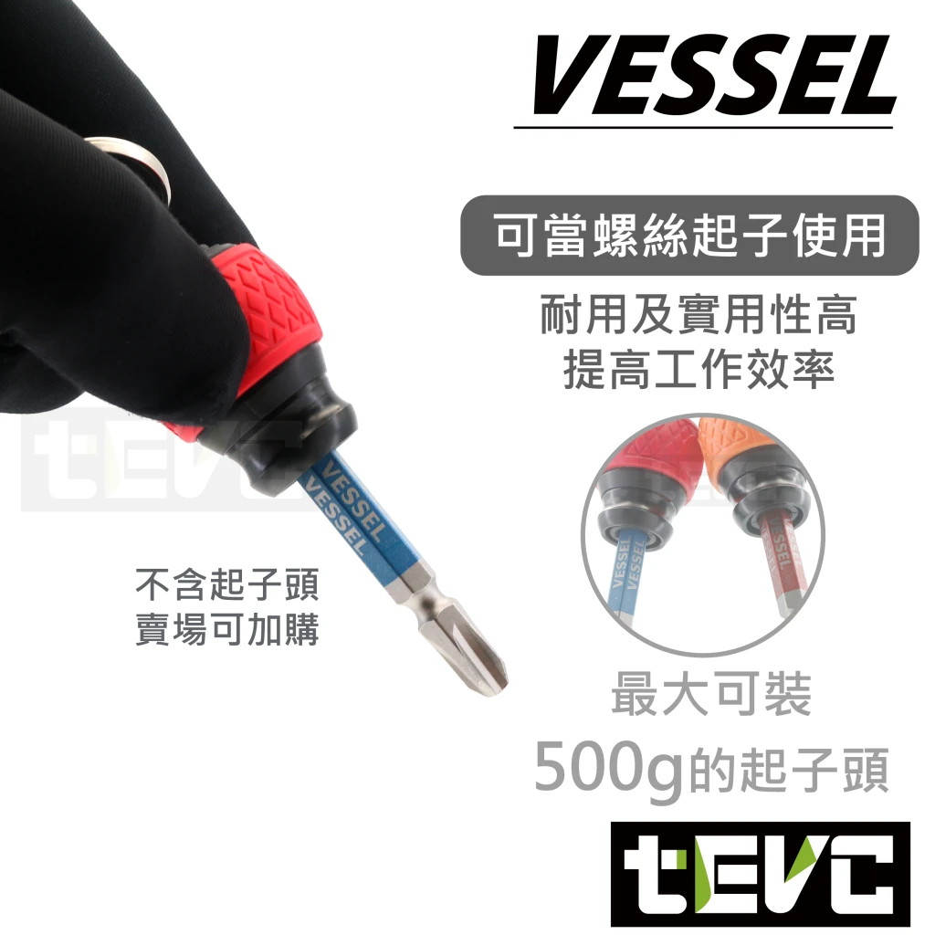 《tevc》VESSEL 起子頭 收納 快脫 鑰匙圈 QB-22