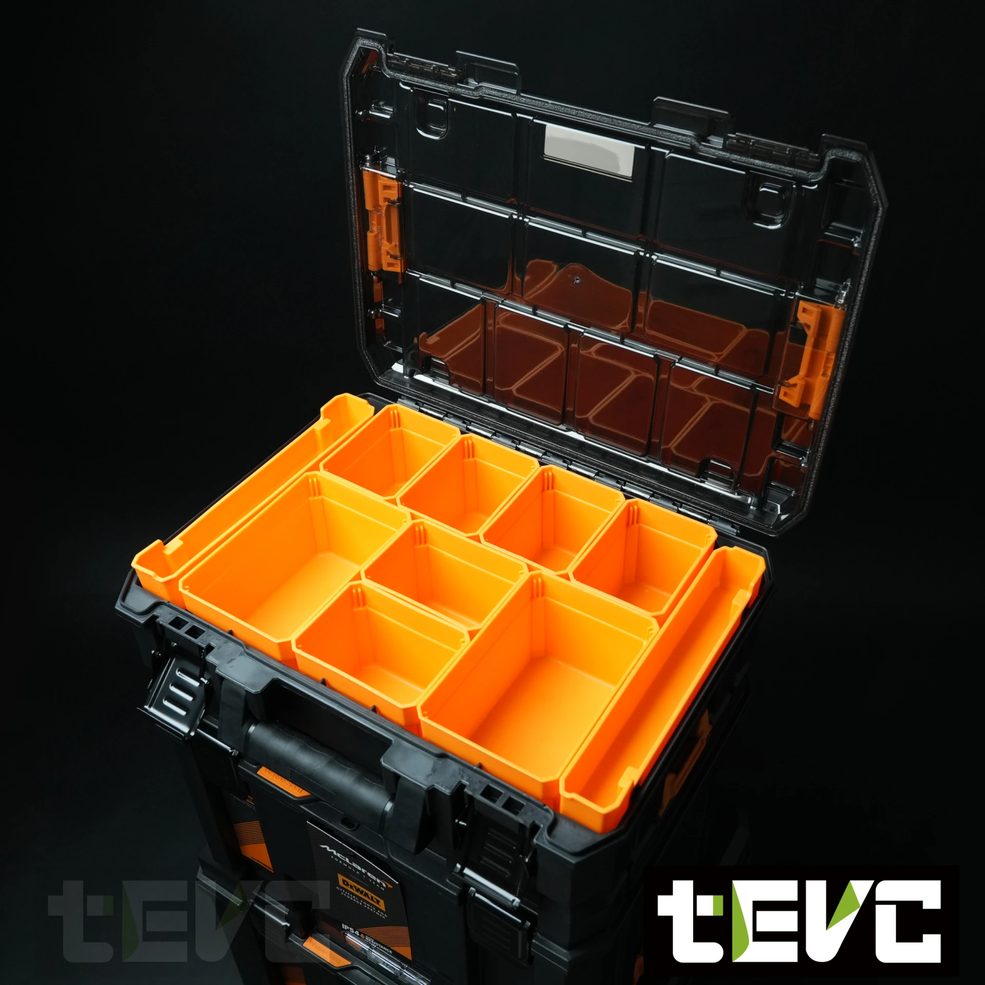《tevc》DEWALT 得偉X麥拉倫 限量款 工具箱 變形金剛  防水型 工具車 三件組
