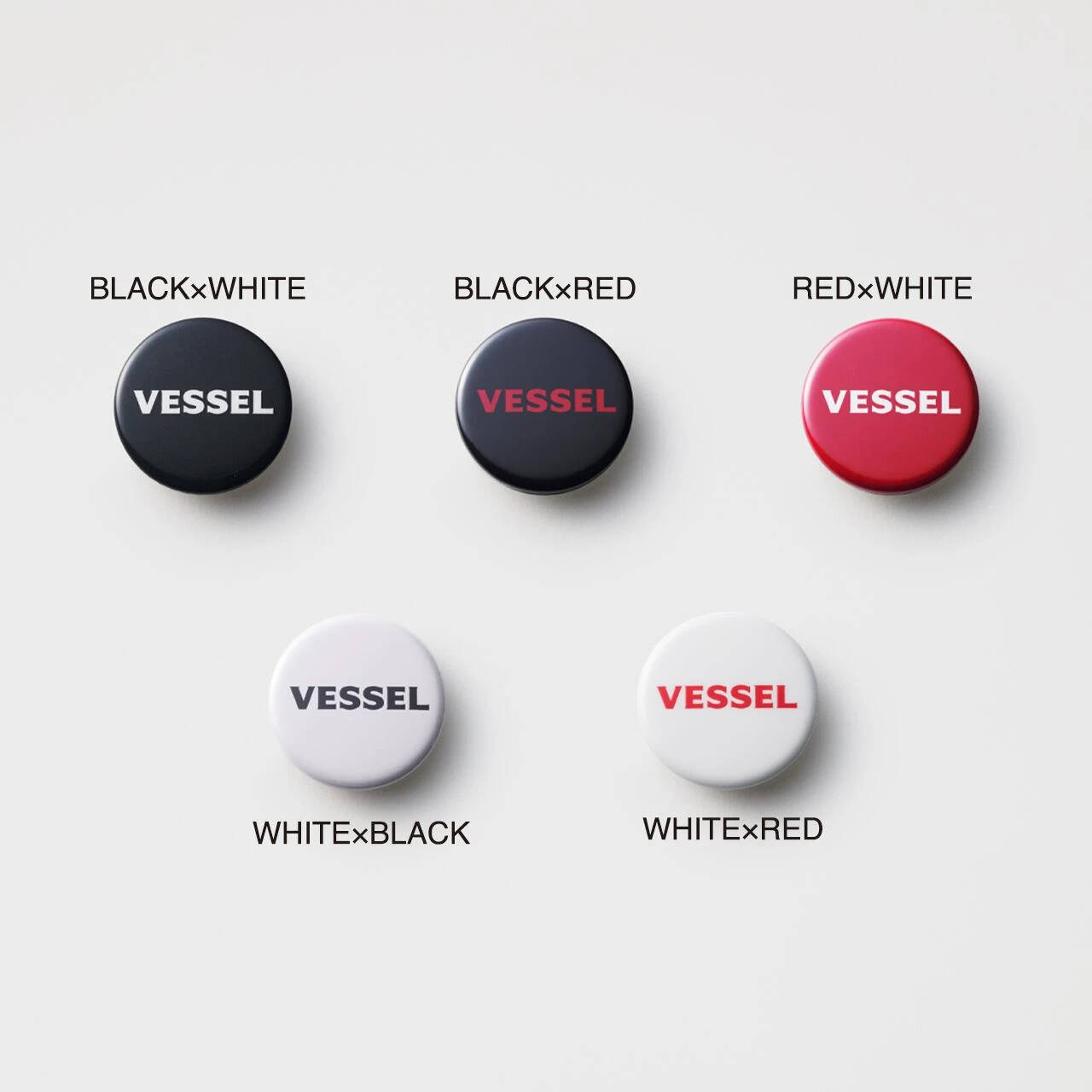 《tevc》VESSEL 官網限定 別針 胸章 徽章 紀念徽章 共5款