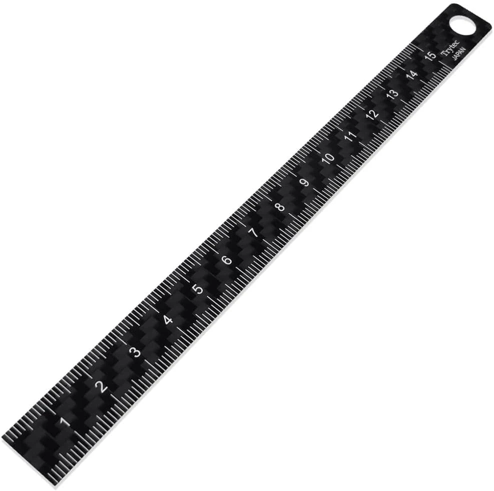 《tevc》Tritec 日本製 碳纖維 直尺 15cm