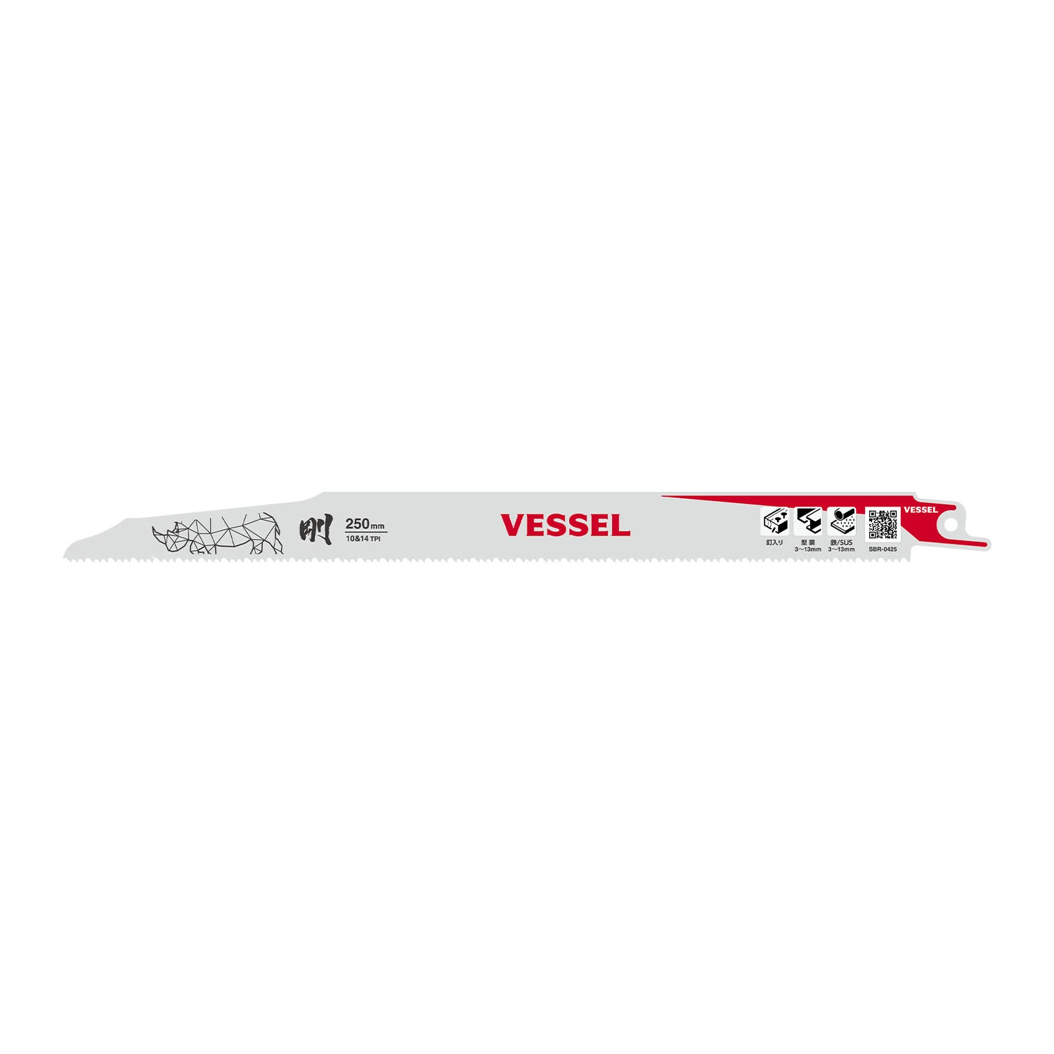 《tevc》VESSEL 日本製 剛犀拆解用 軍刀鋸片 SBR