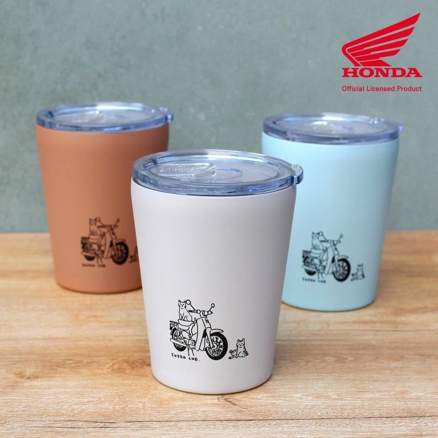 《tevc》HONDA Super CUB x CAT 真空隔熱不鏽鋼杯