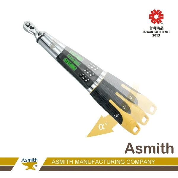 《tevc》鐵匠牌Asmith 三分 3/8" 數位扭力扳手 角度專業型 3~60Nm