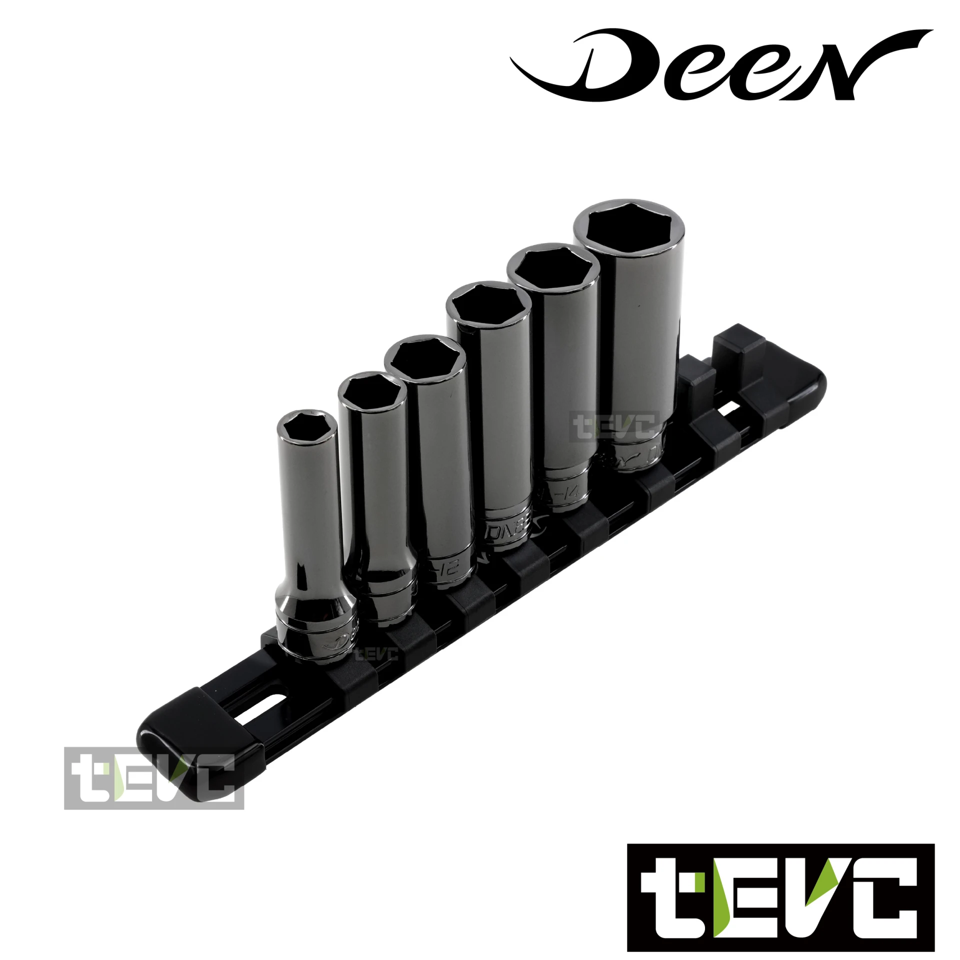 《tevc》DEEN 25周年限定 3/8" 三分 6角深套筒 6件組 (IP版）