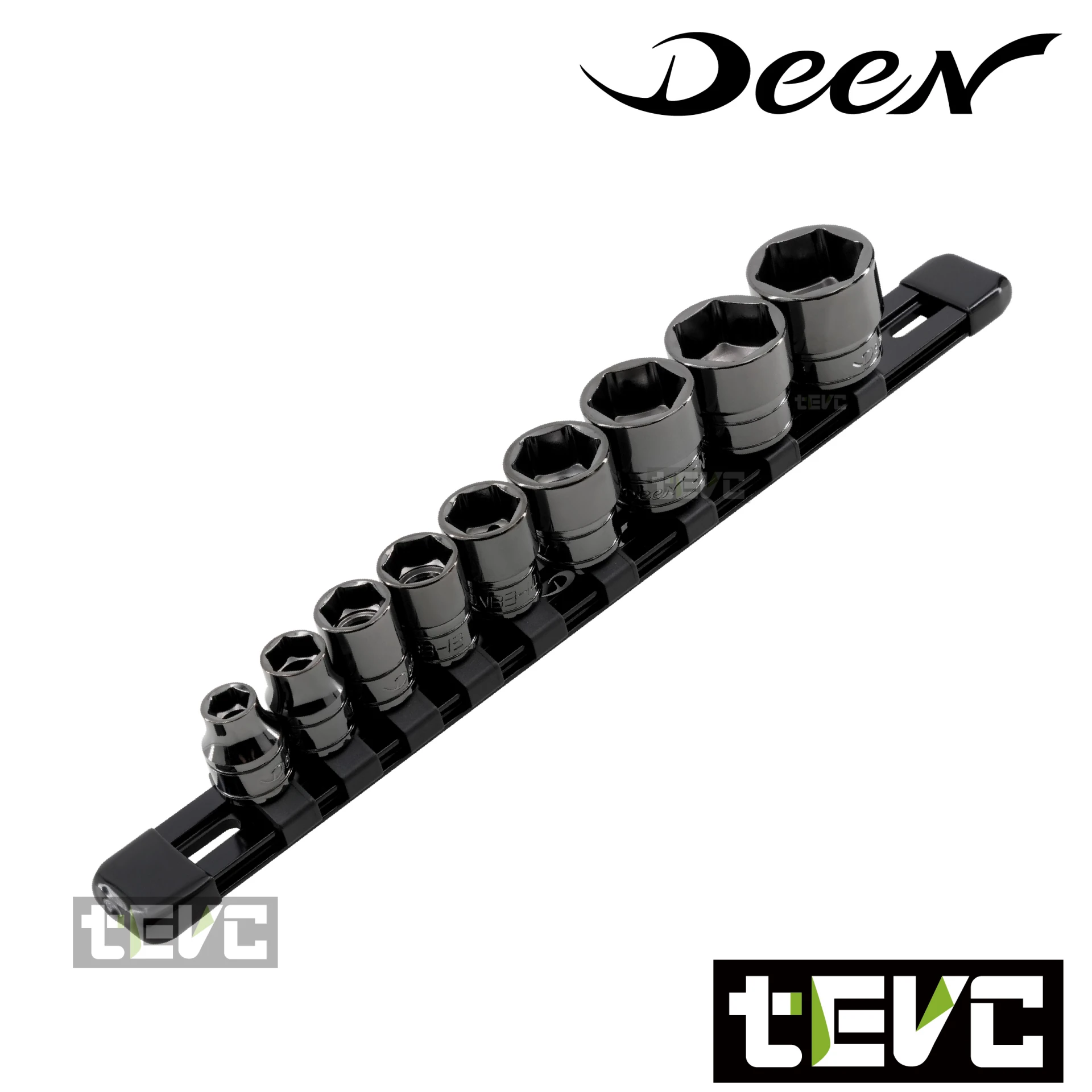 《tevc》DEEN 25周年限定 3/8" 三分 標準6角套筒 9件組 (IP版）