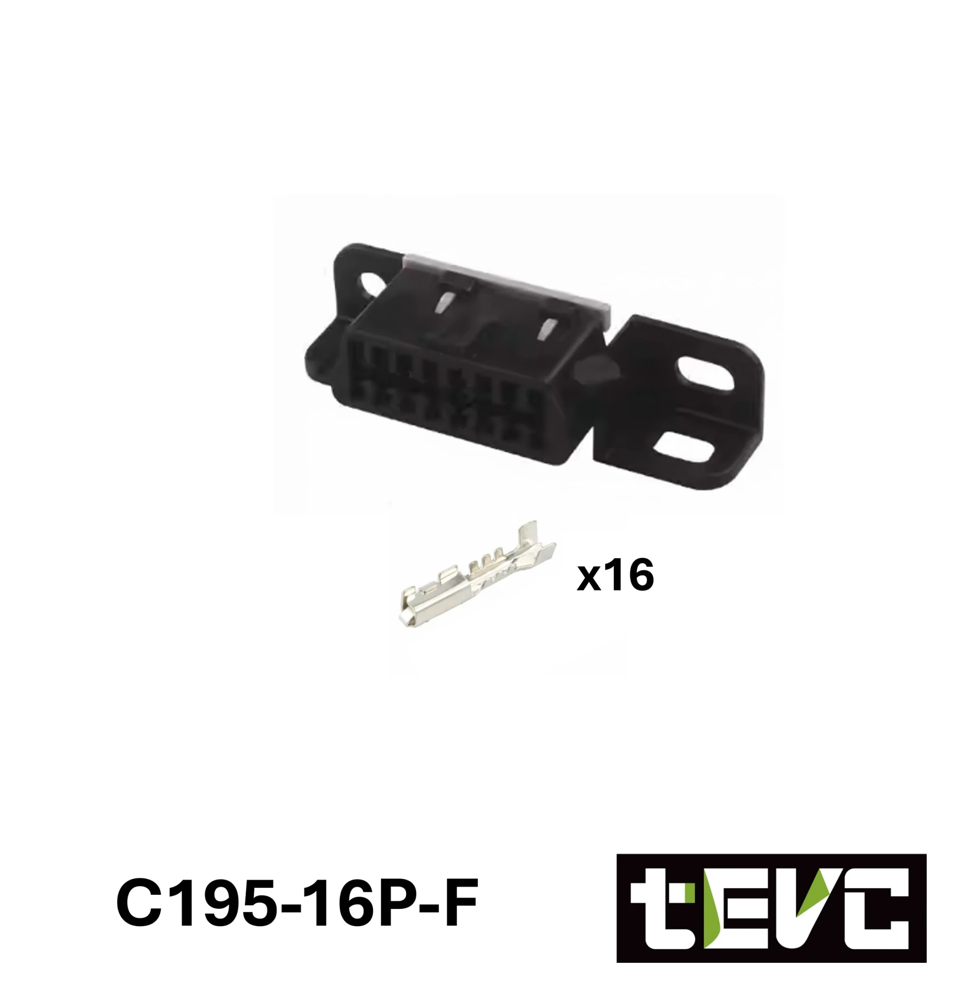 《tevc》1.8-C195-16P-F 母 接頭