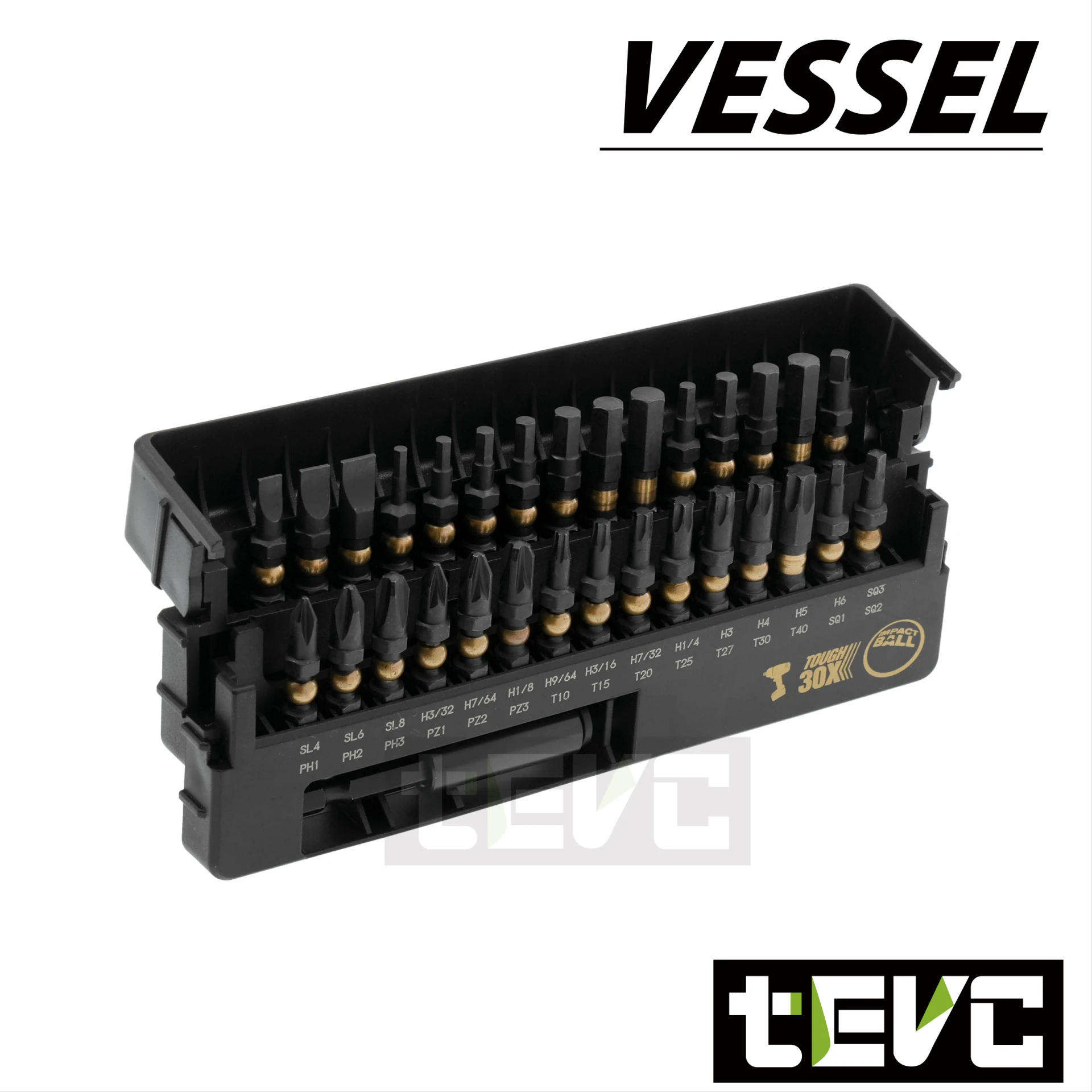《tevc》日本 VESSEL 黑金限量版 BIT頭套組 棘輪起子 可替換 起子頭 批頭 金色 限量 2200 36齒