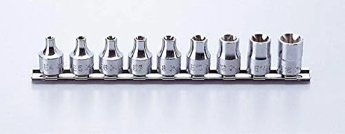 《tevc》KOKEN 3/8" 三分星型套筒 9件組 TORX