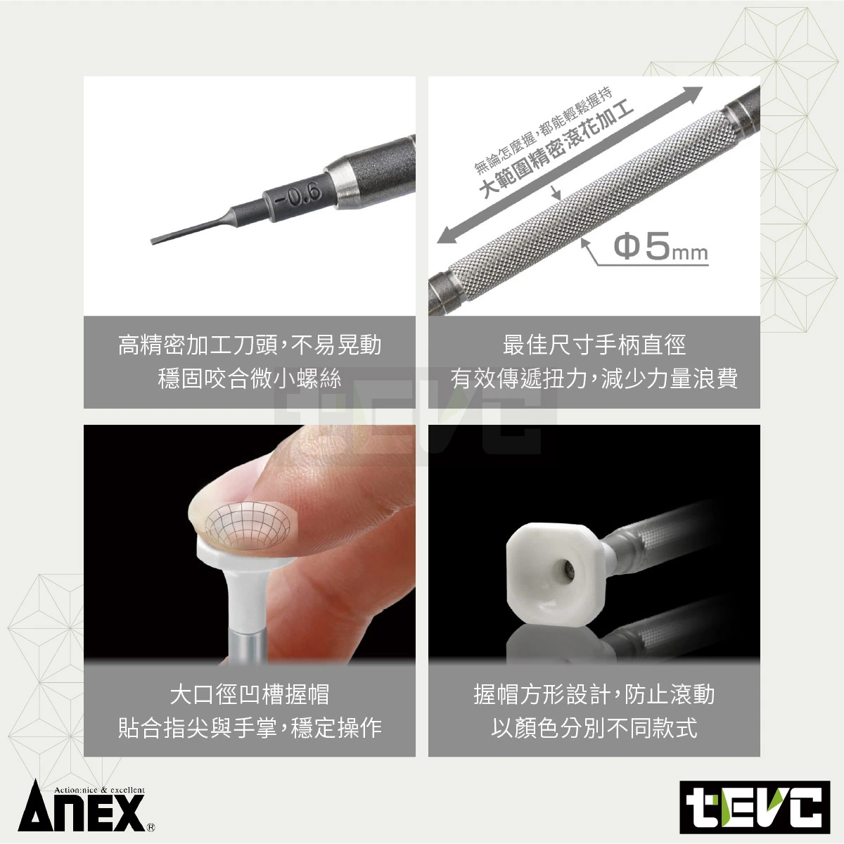 《tevc》ANEX 安耐適 日本製 吟匠 精密螺絲起子 PRD