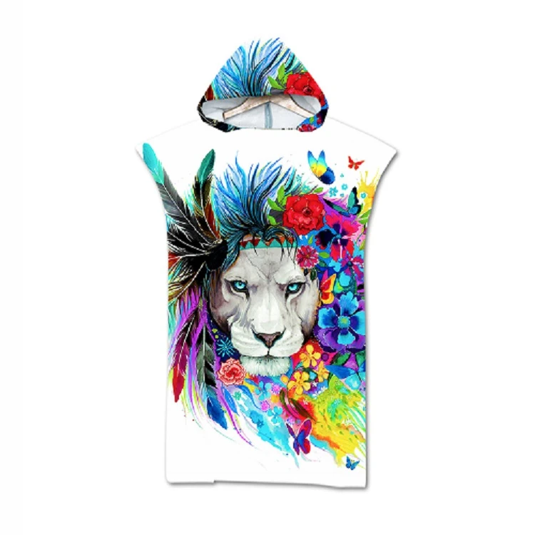 造型連帽毛巾衣Colourful Lion