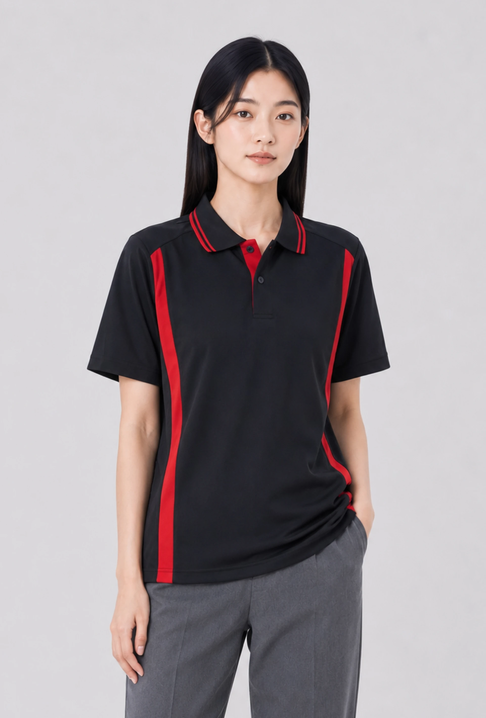 客製化-立領短袖-2色