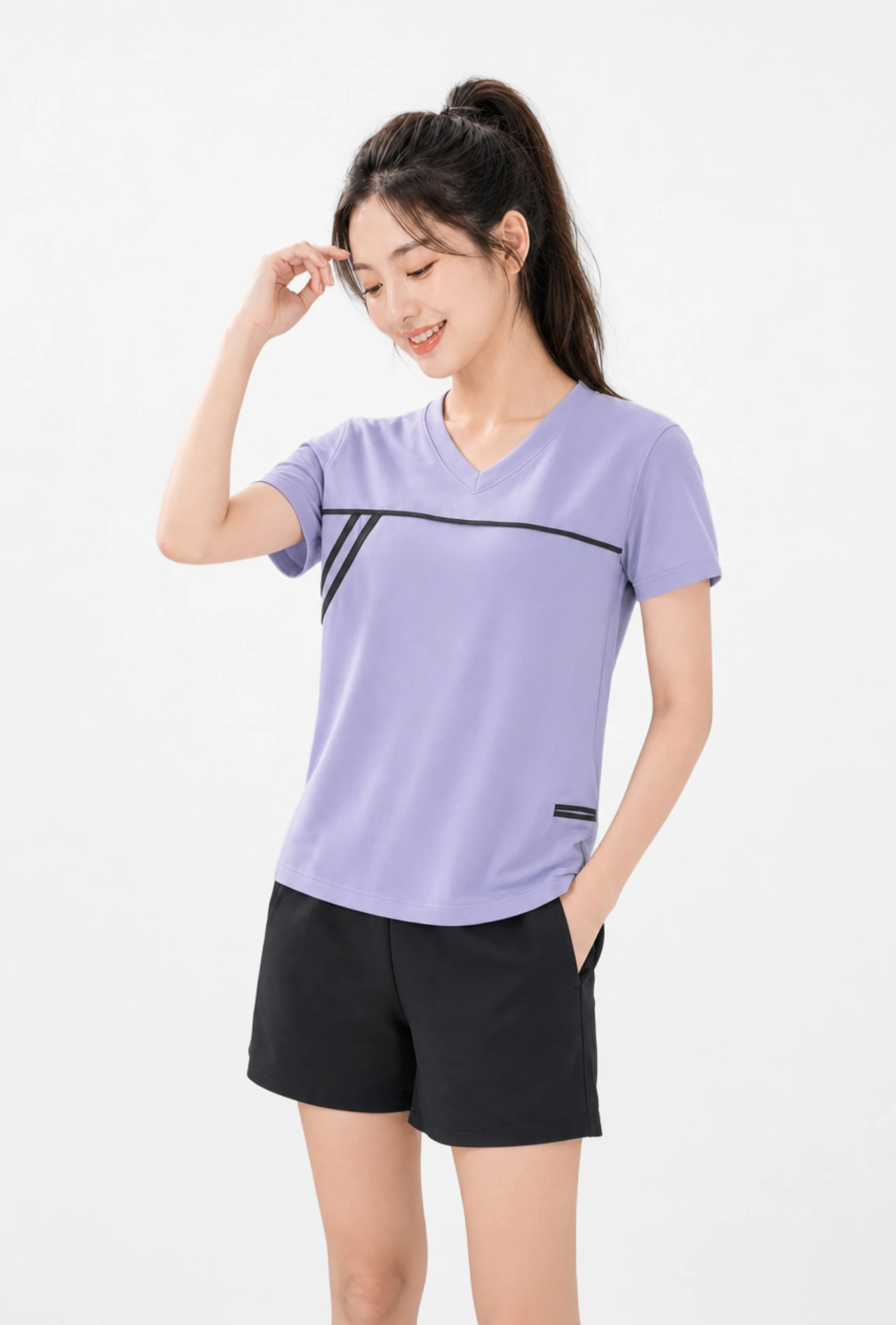 排汗機能小口袋短袖-6色