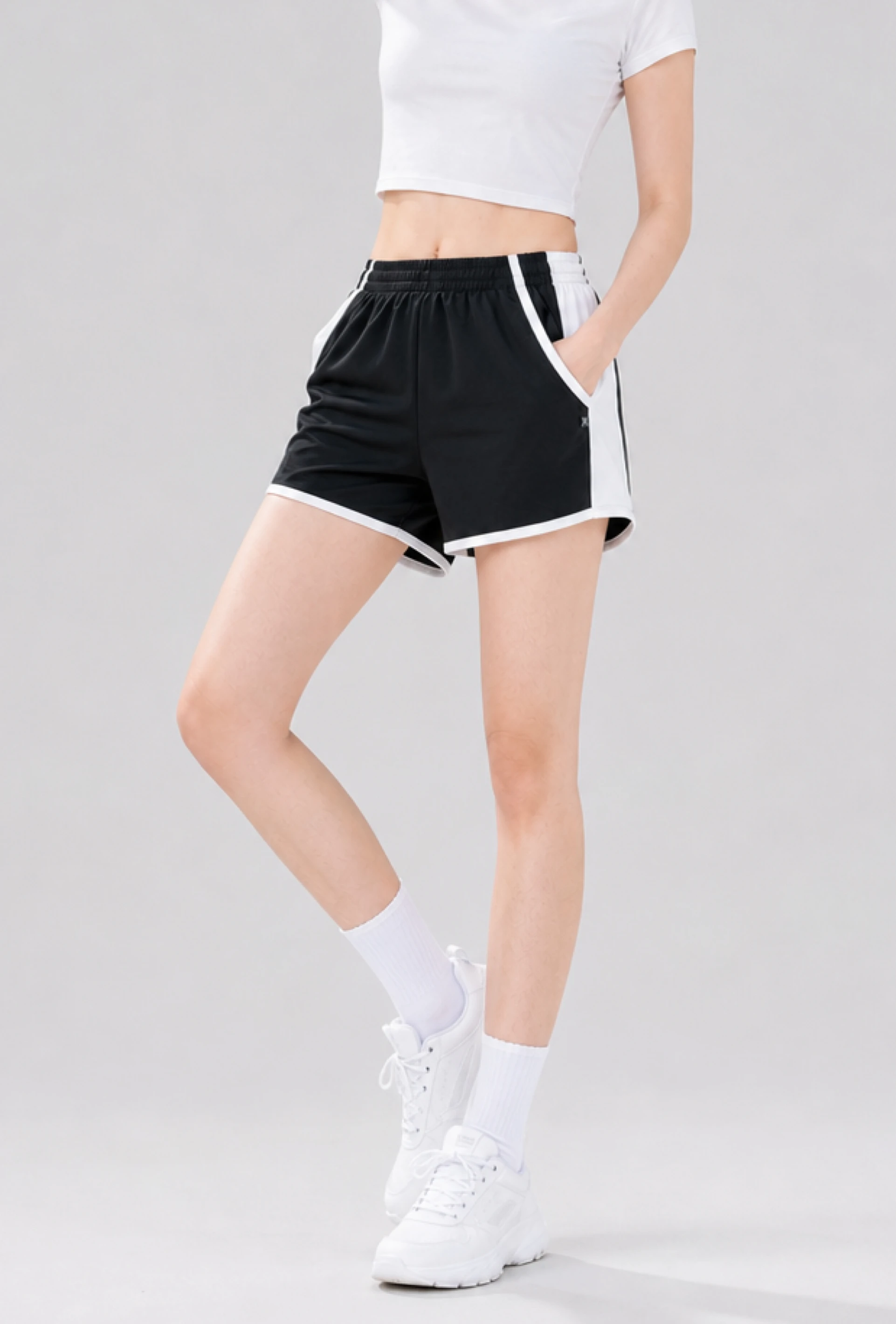 男女-排汗三分運動短褲-8色