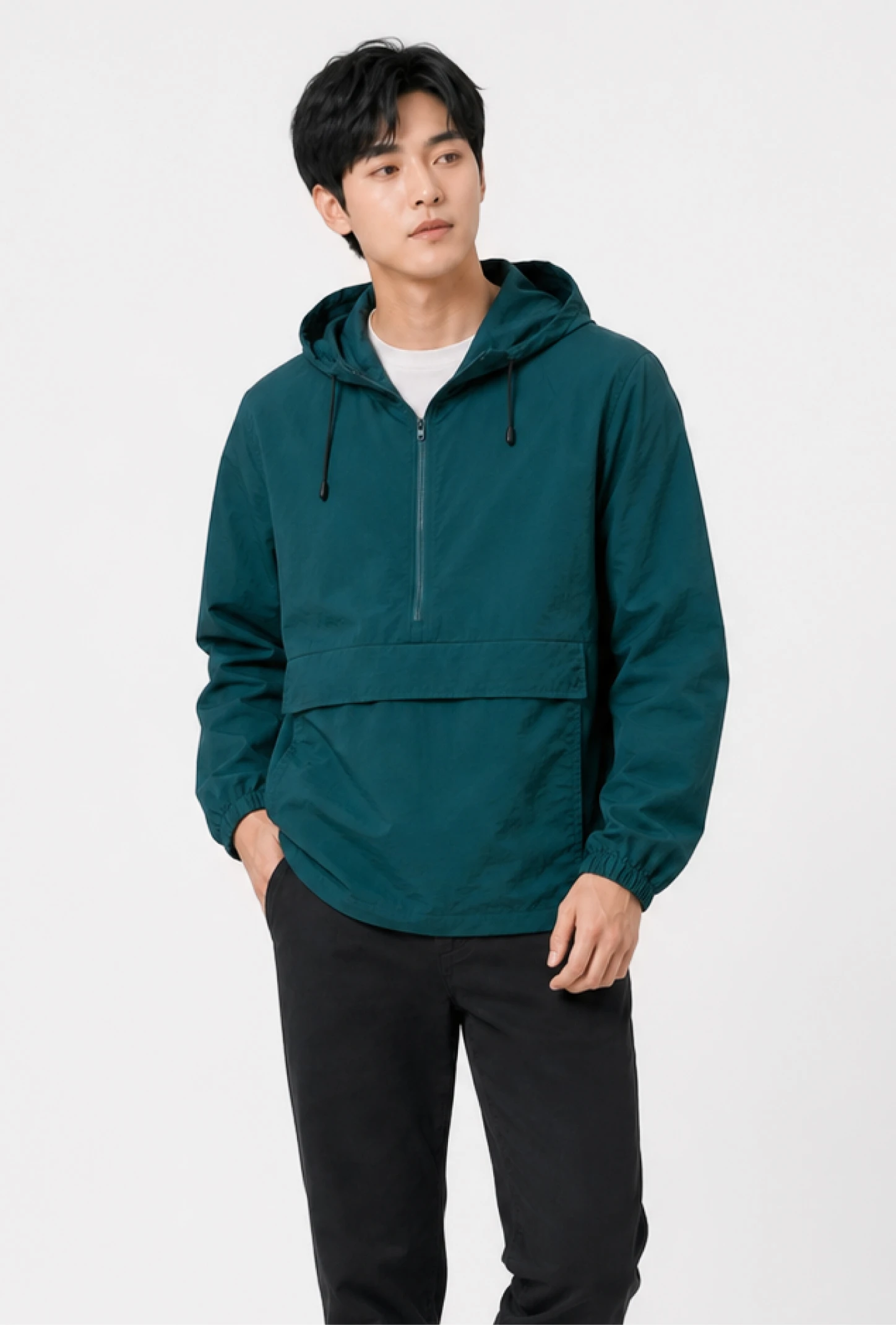 客製化-United Athle 棉花狀尼龍連帽防風上衣(單層)-3色