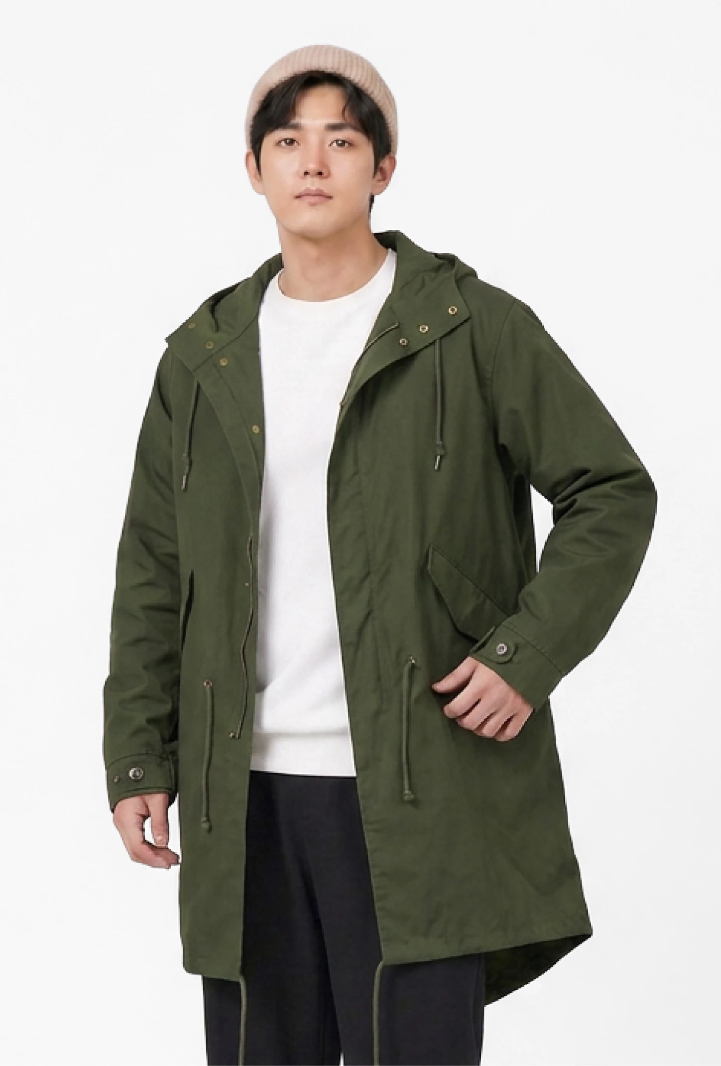客製化-United Athle T/C軍裝長版風衣(單層)-2色
