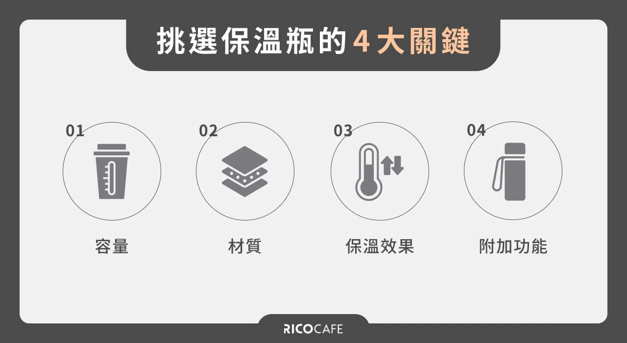 如何挑選保溫瓶？從容量到配件，4 大關鍵一次看懂