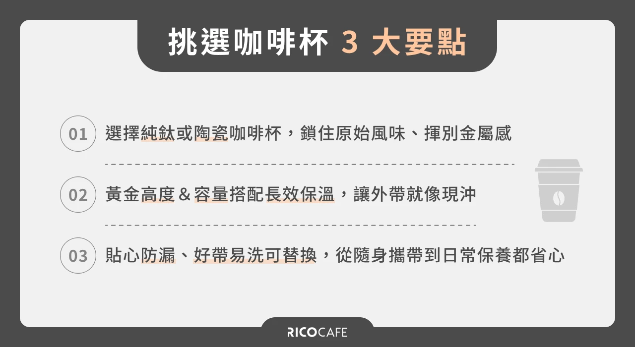 咖啡杯挑選要點