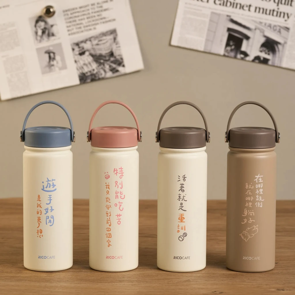 【RICOCAFE】厭世(陶喜)杯 經典語錄 550ml 陶瓷塗層