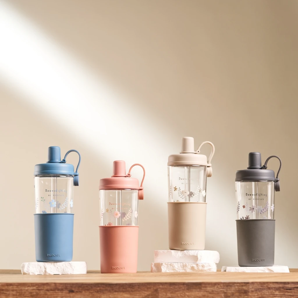 【團購限定優惠】RICOCAFE X M.Durden ✿四季花語限定版✿ 輕量化TRITAN材質 酷力COOLID LITE 900ml