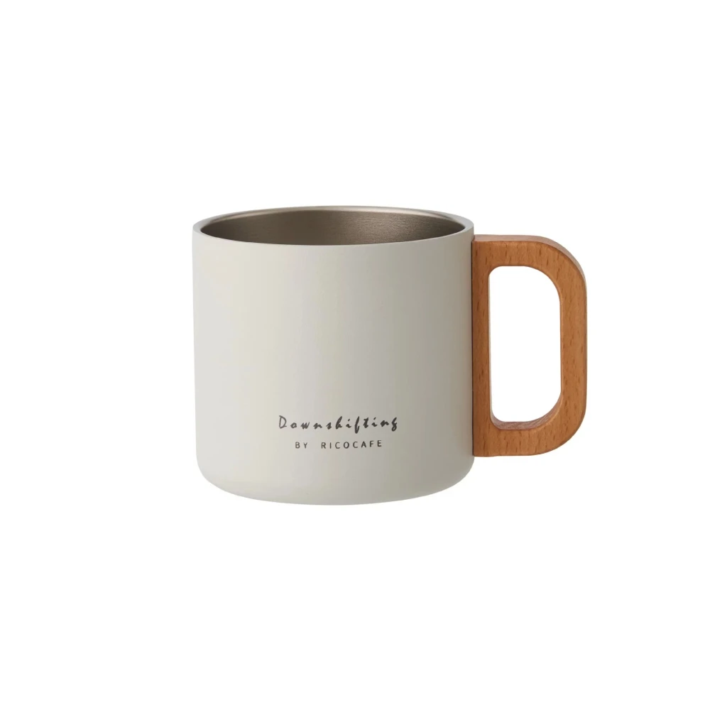 【RICOCAFE】Camp Mug 木柄露營杯 300ml