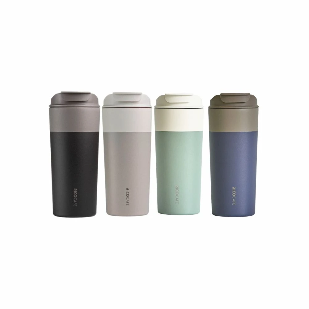 【團購限定優惠】【RICOCAFE】日日杯 600ml 提把保溫杯 陶瓷塗層