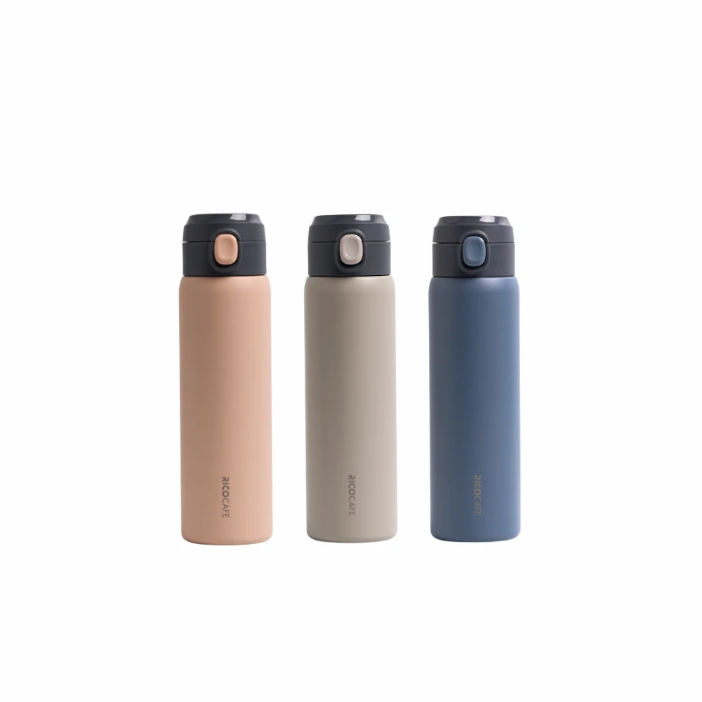 【RICOCAFE】One Touch 輕瓷彈跳保溫瓶 500ml