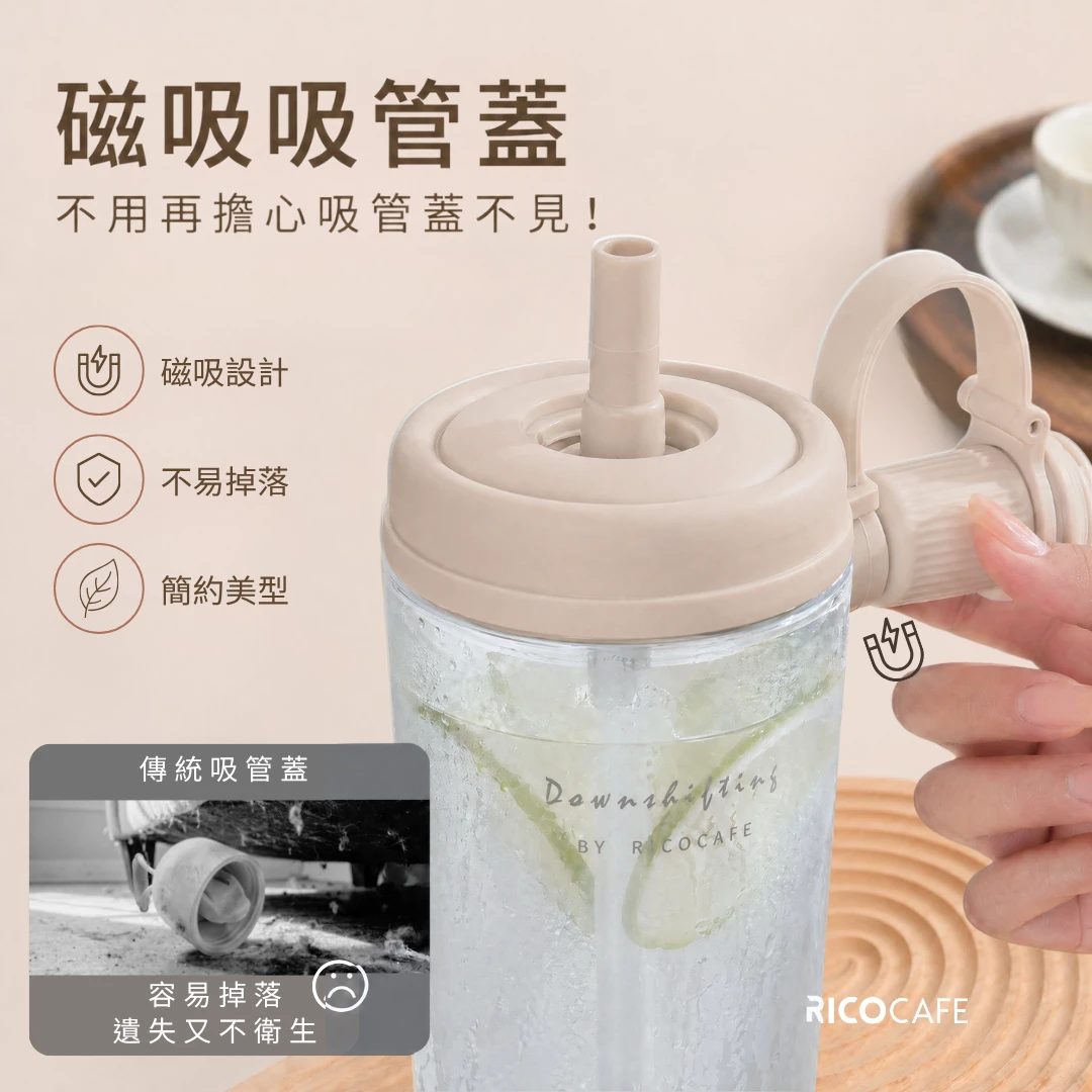 RICOCAFE 輕量化TRITAN材質酷力COOLID LITE 900ml｜標準版健康環保不銹鋼