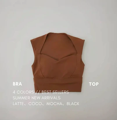 桃心領裸感Bra top