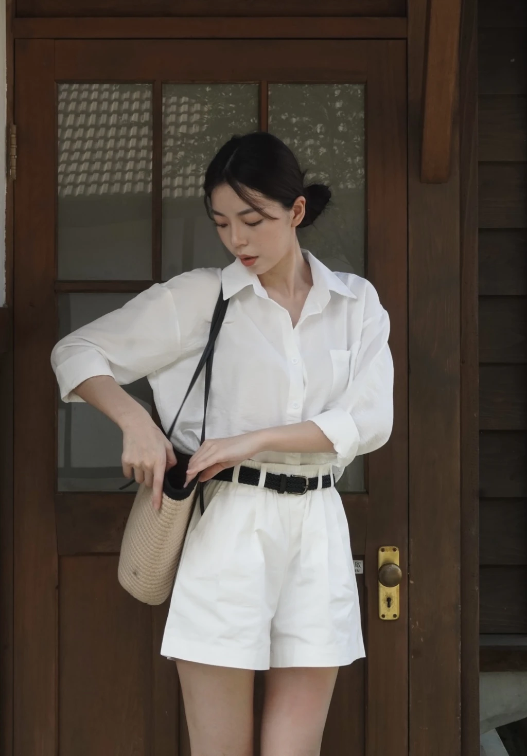 棉麻襯衫套裝