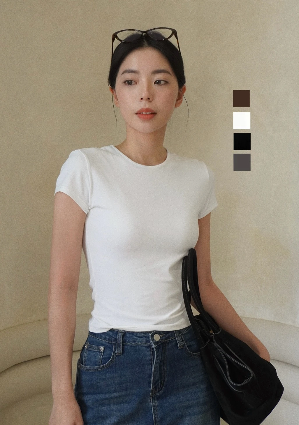 超彈力 冰塊涼感素Tee