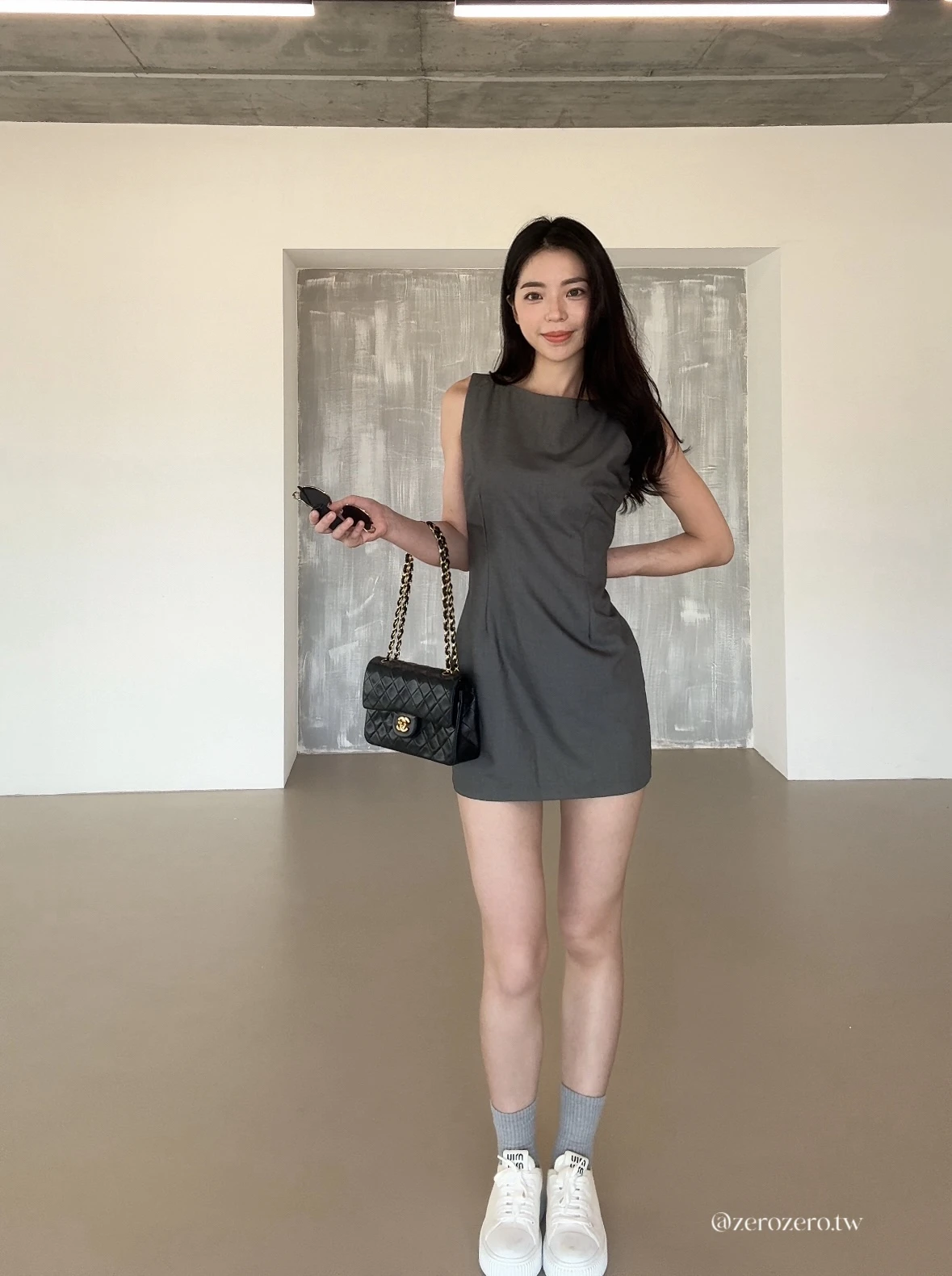 西裝收腰連身裙