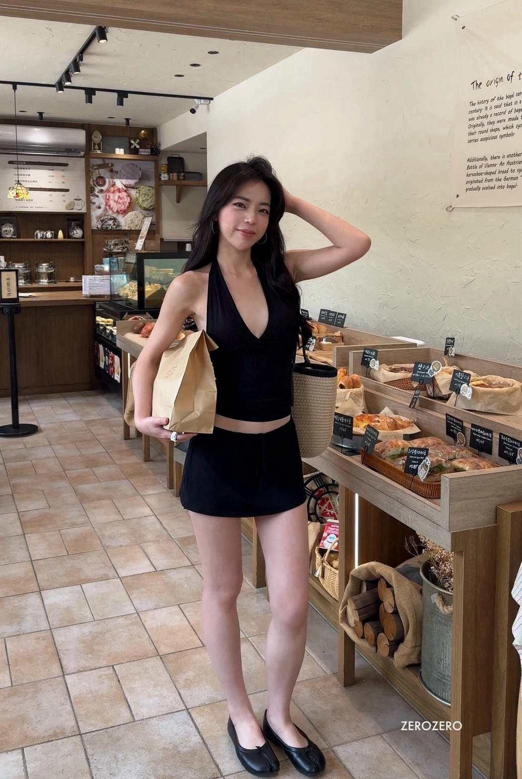 冰肌涼感！美背掛脖套裝 褲裙款