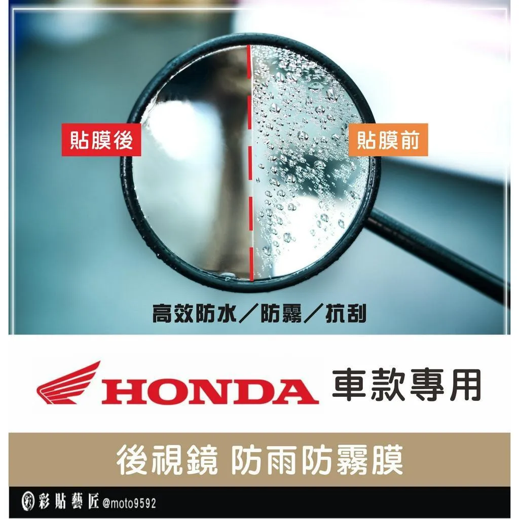 【HONDA車款專區】後視鏡防雨膜 FORZA 350（一對）防刮 防水 防雨 防霧 抗油