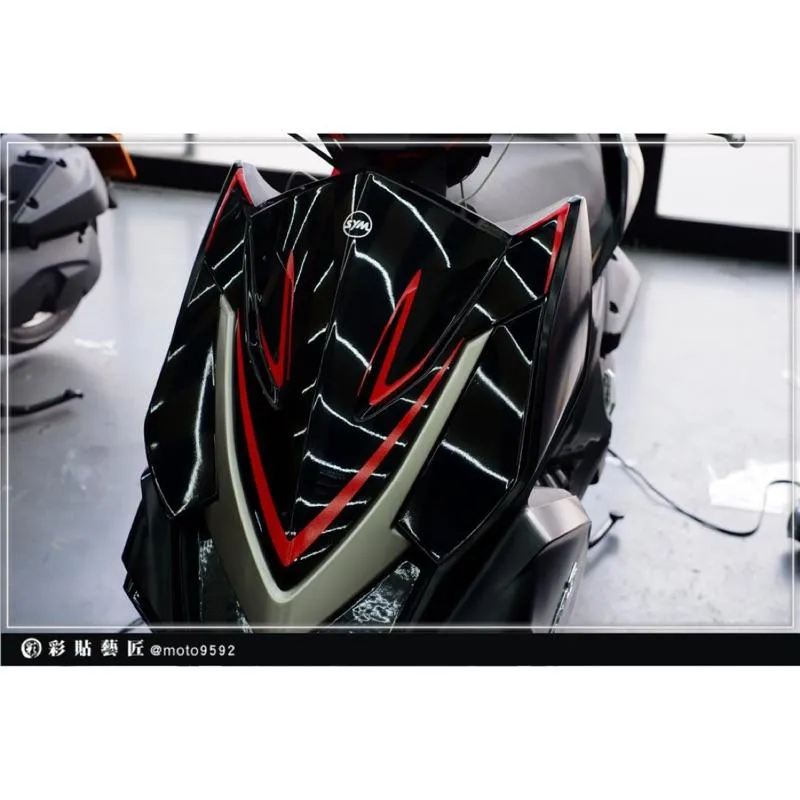 彩貼藝匠 DRG 158 前盾拉線B款 3M反光貼紙 ORACAL螢光貼 拉線設計 裝飾 機車貼紙 車膜