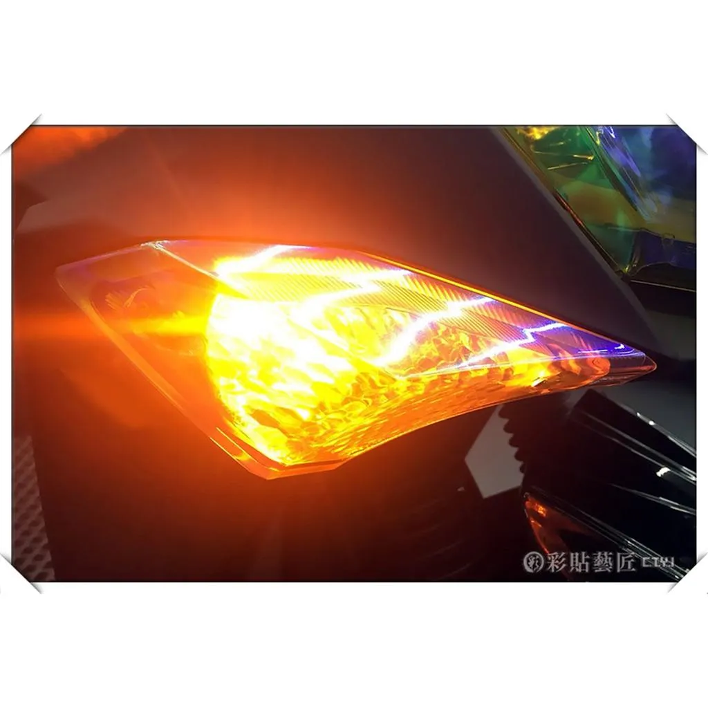 彩貼藝匠 JET S／SR／SL／SL+（通用）前方向燈（一對）OMS歐馬斯｜3M品牌 TPU犀牛皮自體修復膜