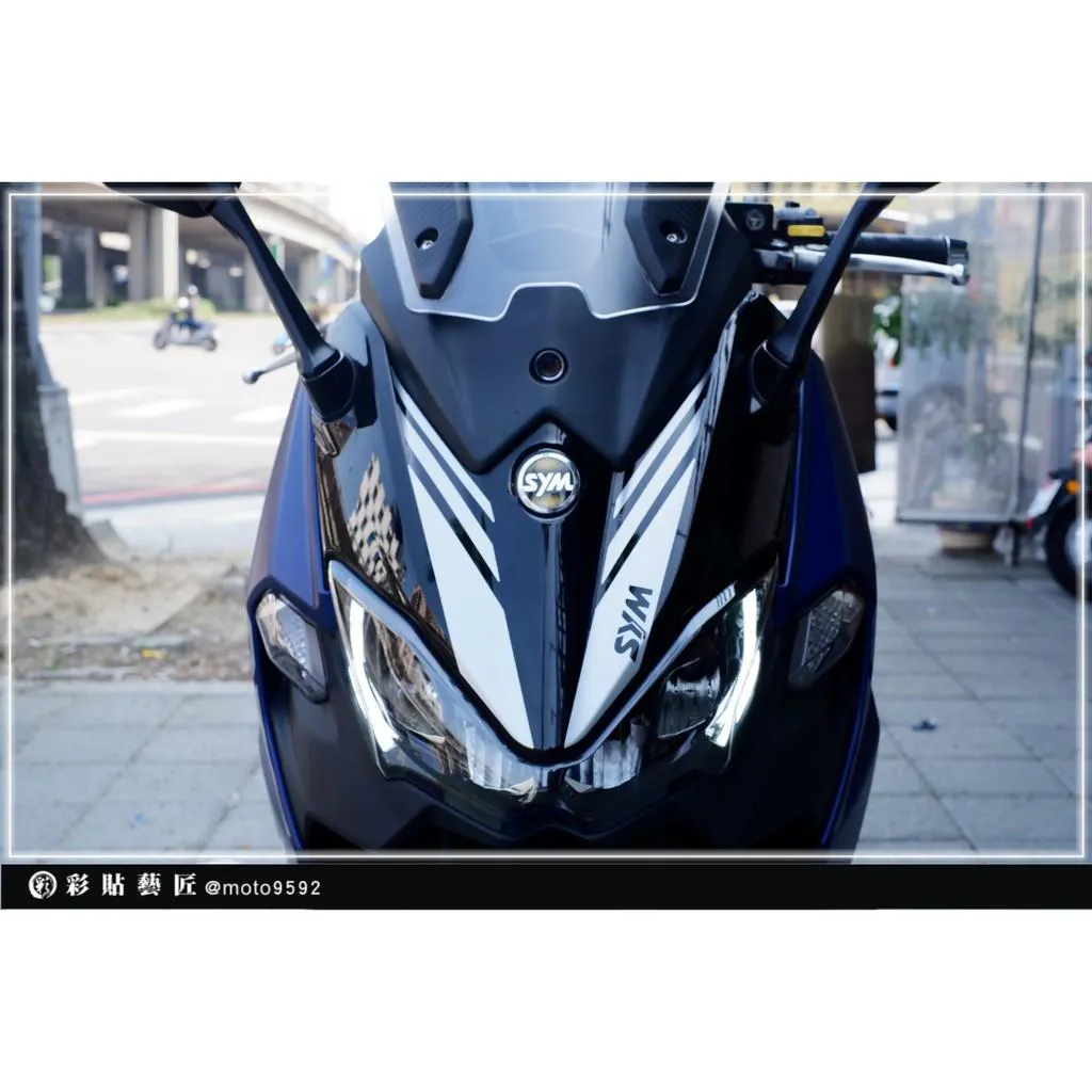 彩貼藝匠 TL 500／TL 508（通用）大盾拉線 A009（一對）3M反光貼紙 ORACAL螢光貼 拉線設計 裝飾