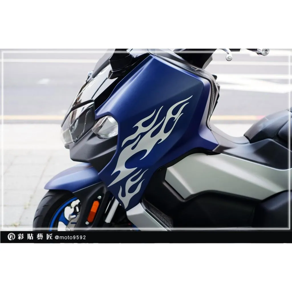 彩貼藝匠 TL 500／TL 508（通用）前側板拉線 A015（一對）3M反光貼紙 ORACAL螢光貼 拉線設計 裝飾