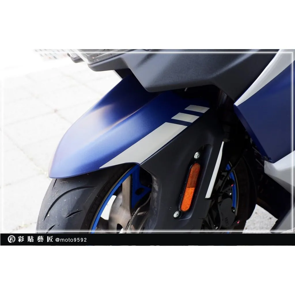 彩貼藝匠 TL 500/TL 508(通用)前土除拉線 A002(一對)3M反光貼紙 ORACAL螢光貼 拉線設計 裝飾