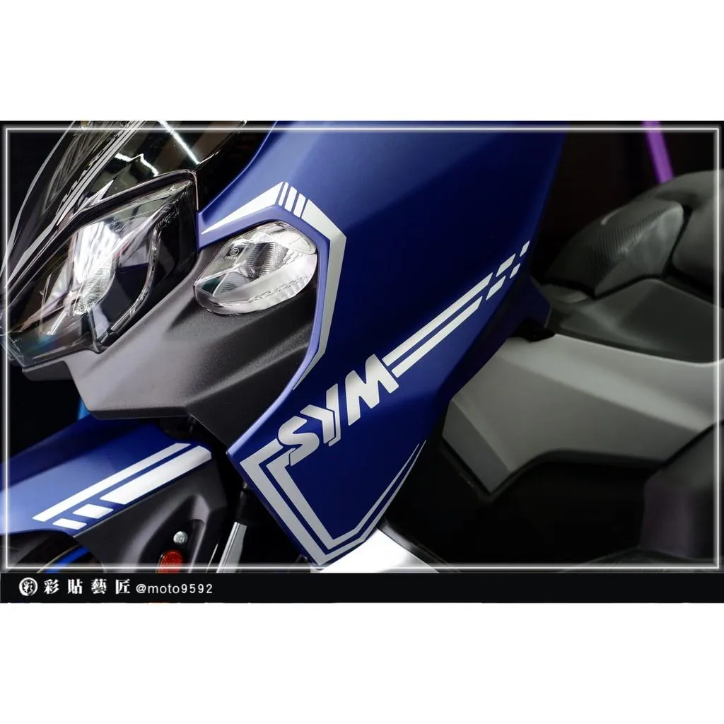 彩貼藝匠 TL 500／TL 508（通用）前側板拉線 A023（一對）3M反光貼紙 ORACAL螢光貼 拉線設計