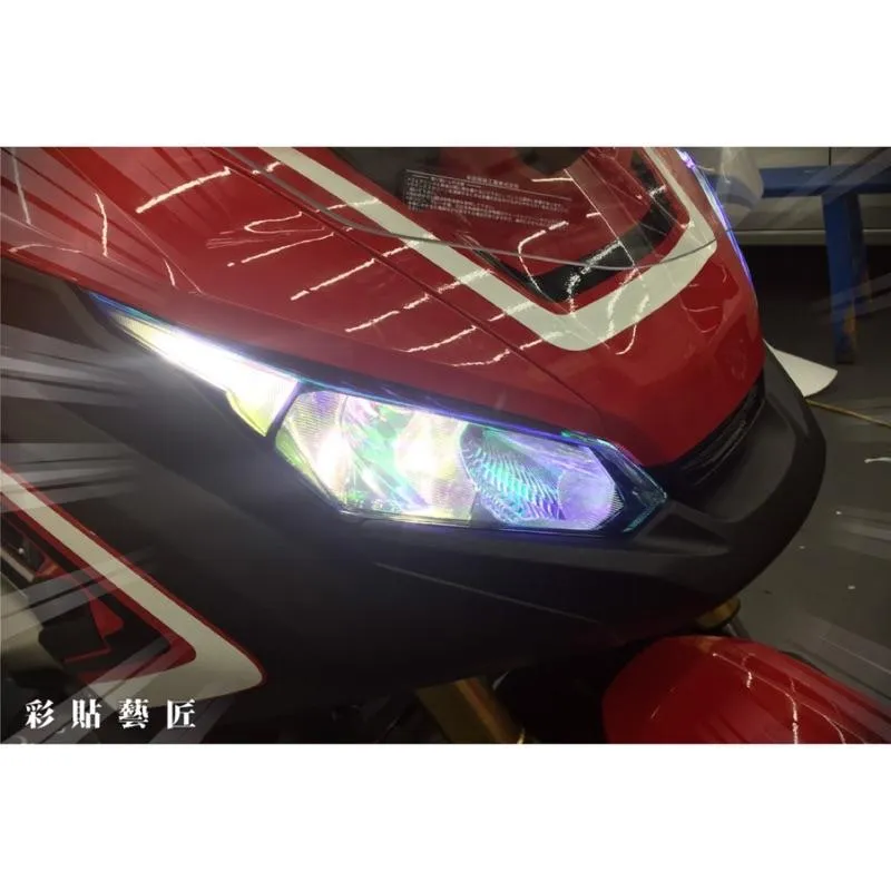 彩貼藝匠 2020 X-ADV 750 大燈（一對）OMS歐馬斯｜3M品牌 TPU犀牛皮自體修復膜 幻彩 防刮 抗UV 保護 燈膜 機車包膜