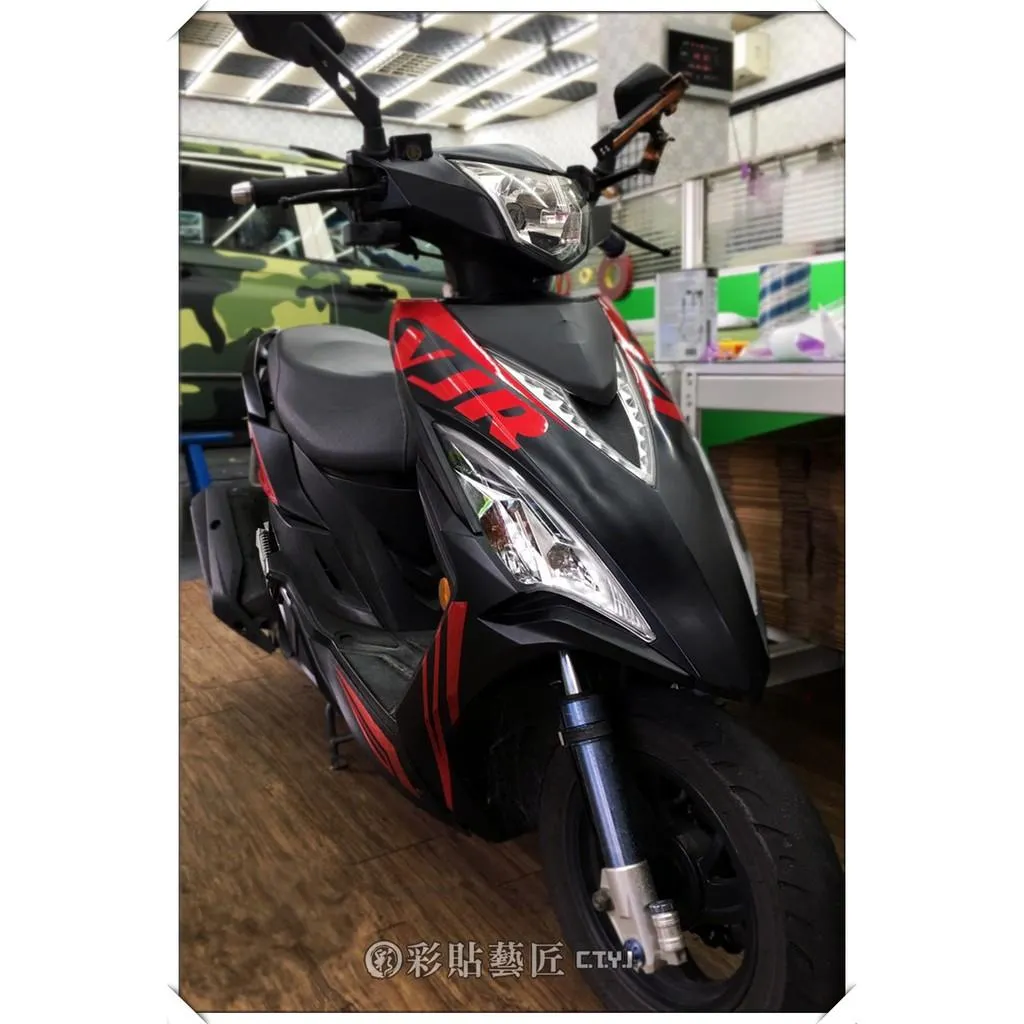 彩貼藝匠 VJR 125 全車拉線 B03 3M反光貼紙 ORACAL螢光貼 拉線設計 裝飾 機車貼紙 車膜