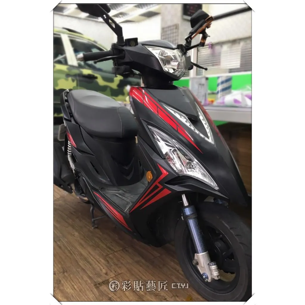 彩貼藝匠 VJR 125 全車拉線 B01 3M反光貼紙 ORACAL螢光貼 拉線設計 裝飾 機車貼紙 車膜